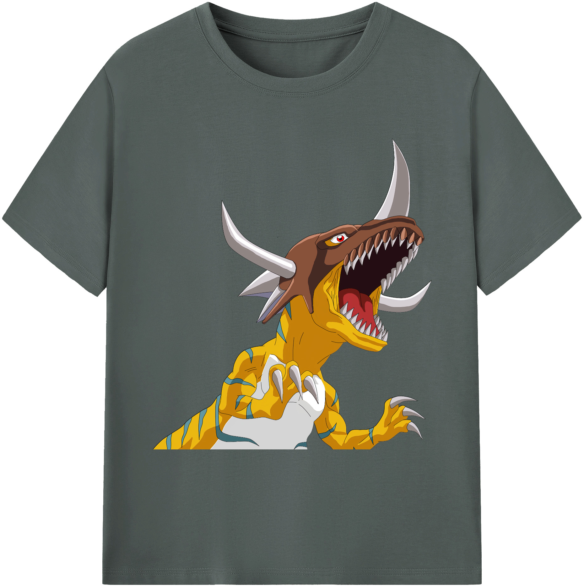 （画像用） Digimon デジタルモンスター/デジモン 綿100％ メンズ半袖Tシャツ｜肌触りやわらか＆通気性